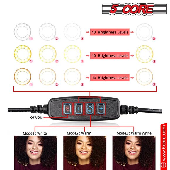 12Inch LED Ring Light Adjustable Stand Phone Holder RL 12 - Picture 13 of 14